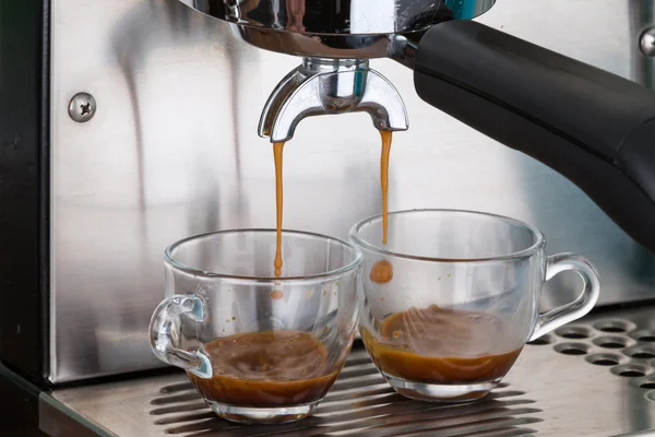 Espresso voorbereiding — Stockfoto