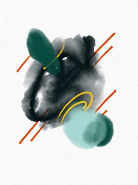 Soyut resim. Soyutlama. Boya darbeleri. Fırçanın dokusu. İç mekan için resimler. Minimalizm. Parlak renkler, pastel renkler.