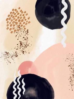 Soyutlama. Resim yapmak. Soyut resim. Fırça darbeleri, sulu boya lekeleri, boya dokusu. Kompozisyon. Çizgiler. Minimalist stil. El boyası.