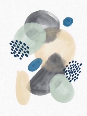 Soyutlama. Resimsel soyutlama. Fırça darbeleri, boyalar, parmak izleri ve çizgiler. Renkli tasarım kartları. Duvar kağıtları, afişler ve kartpostallar..