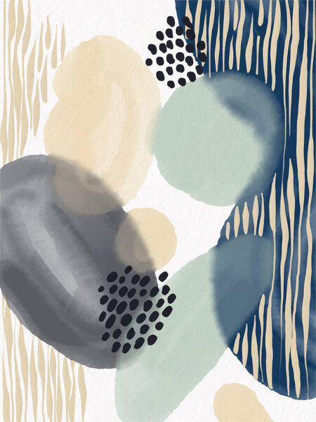 Абстракция. Изображение абстракции. Мазки кистей, краски, гравюры и линии. Красочные дизайнерские карты. Обои, баннеры и открытки.