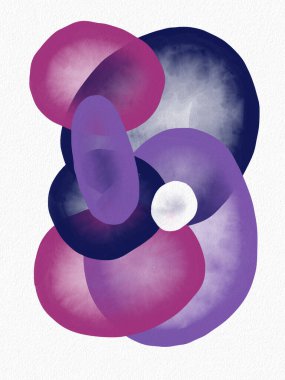 Minimalist el boyası, suluboya lekeli soyut sanat arkaplanı. Fırça resmi, bir posterin, afişin ya da iç resmin sanatsal akrilik tasarımı ile bir desensel dekorasyondur..