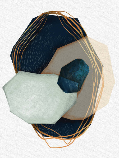 Креативные минималистские иллюстрации для оформления стен, дизайна обложки открытки или буклета.