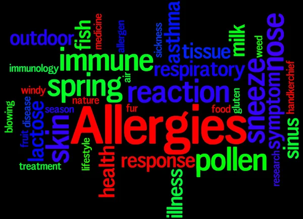 Allergies, concept de nuage de mots 8 — Photo