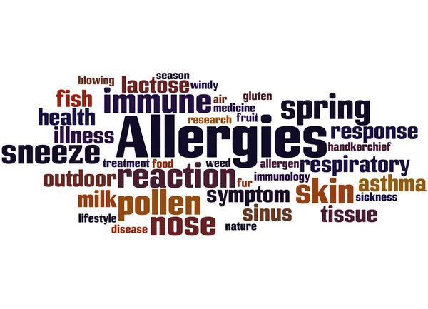 Allergies, concept de nuage de mots 10 — Photo