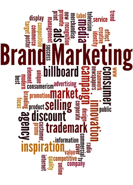 브랜드 마케팅, 워드 클라우드 개념 2 — 스톡 사진