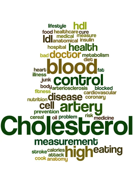 Colesterol, concepto de nube de palabras 9 — Foto de Stock