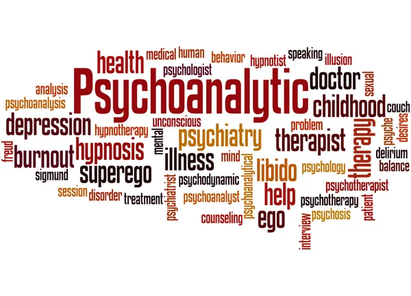 Psychoanalytic, word cloud concept 4 — Stock Photo, Image