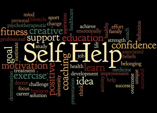 Self Help, word cloud concept 6 — Zdjęcie stockowe