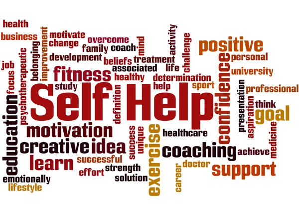 Self Help, word cloud concept 7 — Stock Photo, Image