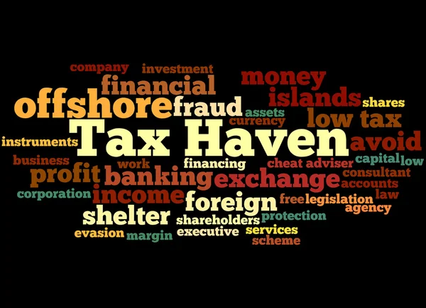 Tax Haven, word cloud concept 6 — Stock Photo, Image