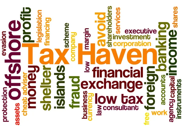 Tax Haven, concept de nuage de mots 8 — Photo