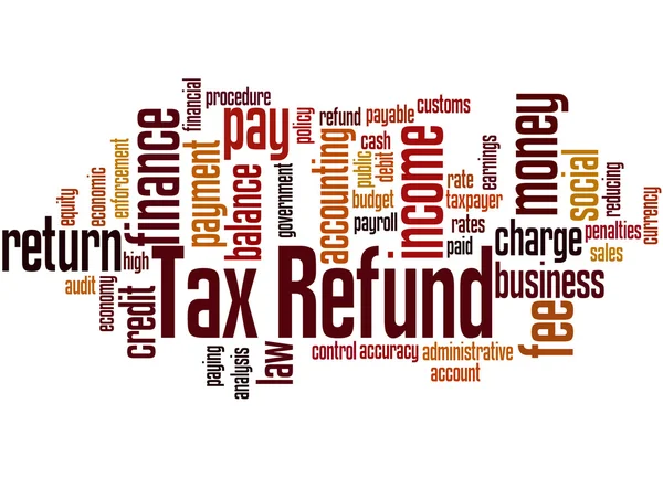 Tax Refund, word cloud concept 10 — Stock Photo, Image