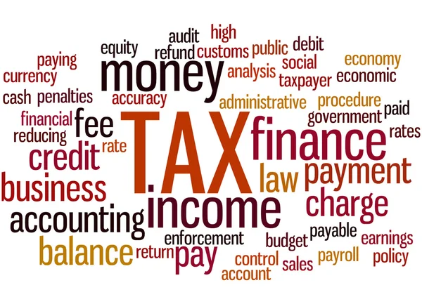 TAX, concetto di word cloud 8 — Foto Stock