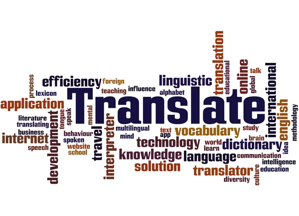 Translate, word cloud concept 8 — Stock Photo, Image