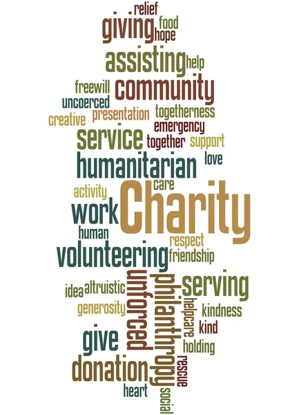Charity, word cloud concept 3 — Stock Photo, Image
