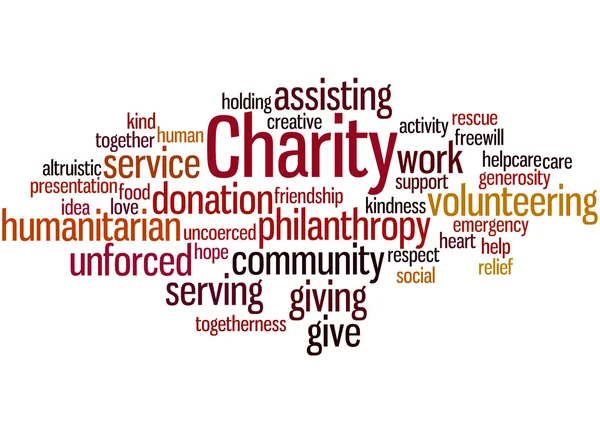 Charity, word cloud concept 10 — Stock Photo, Image