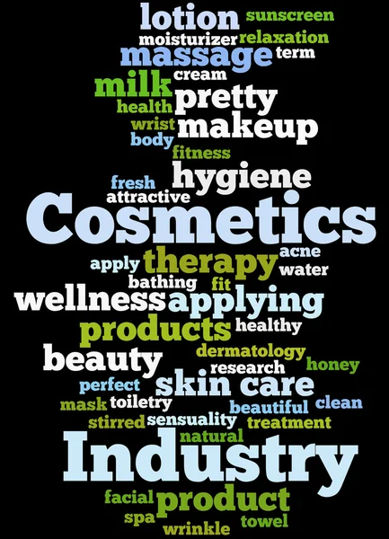化粧品業界、単語クラウド コンセプト 5 — ストック写真