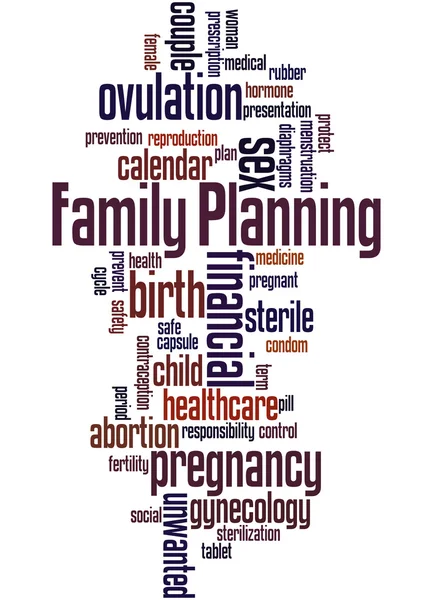 Familienplanung, Wort Cloud-Konzept 10 — Stockfoto