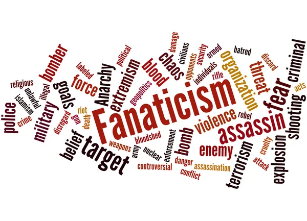 Fanatisme, word cloud concept 6 — Stockfoto