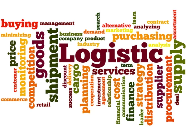 Logistiek, word cloud concept 4 — Stockfoto