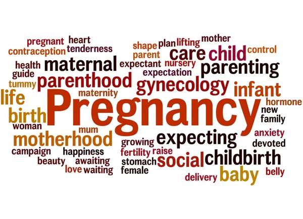 Schwangerschaft, Wort Cloud-Konzept 8 — Stockfoto