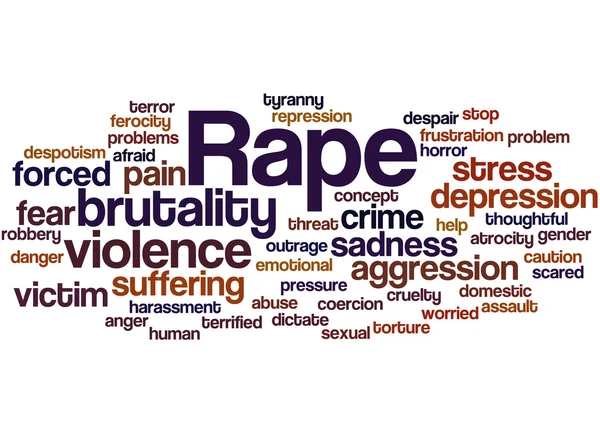 Rape, word cloud concept 8 — Stock Photo, Image