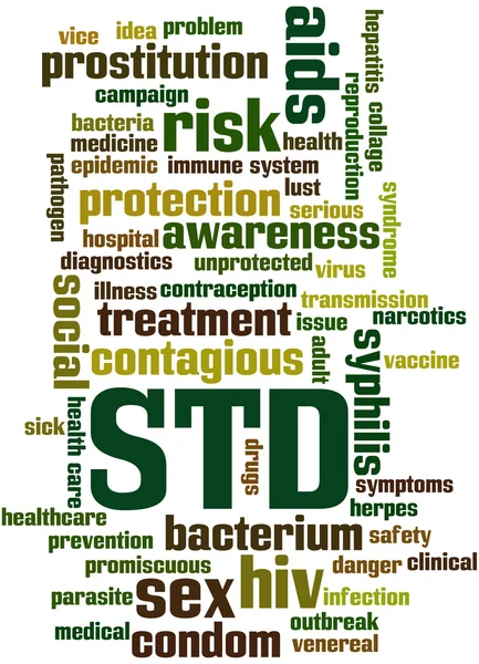 Sexually Transmitted Disease, word cloud concept 5 — Zdjęcie stockowe