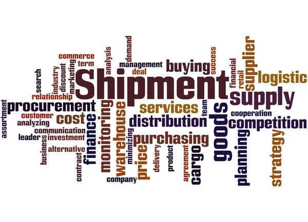 Shipment, word cloud concept 8 — Stock Photo, Image