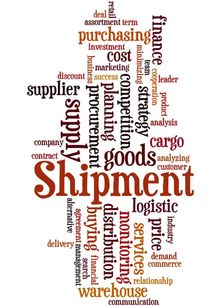 Shipment, word cloud concept — Stock Photo, Image