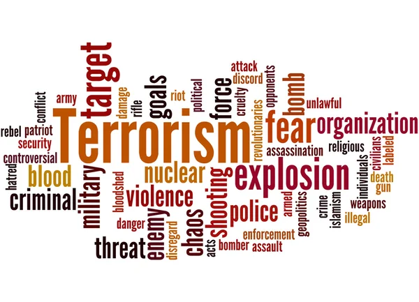 Terrorisme, concept du nuage de mots 9 — Photo