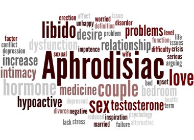 Aphrodisiac, word cloud concept 3 clipart