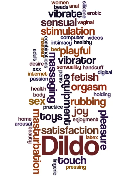 Dildo, szó felhő fogalmát 7 — Stock Fotó