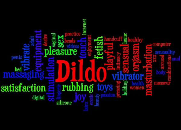 Dildo, słowo cloud koncepcja 8 — Zdjęcie stockowe