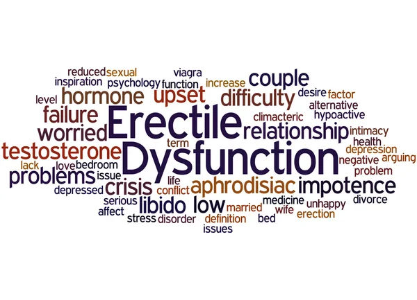 Erectile Dysfunction, word cloud concept 3 — Stock Photo, Image