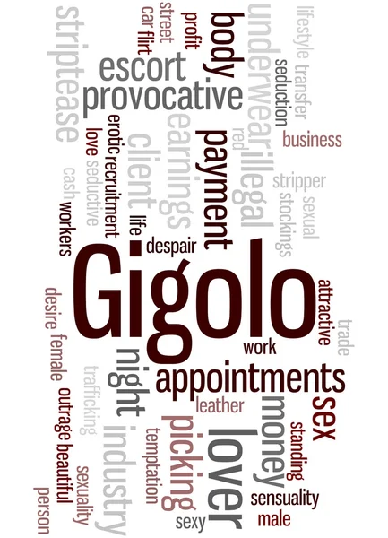 Gigolo, Wort Cloud-Konzept 2 — Stockfoto