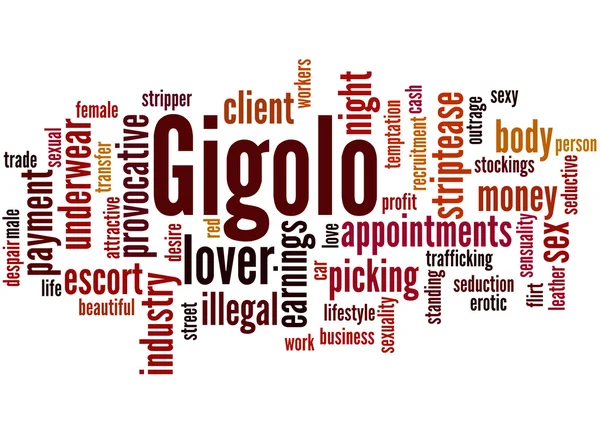 Gigolo, Wort Cloud-Konzept 8 — Stockfoto