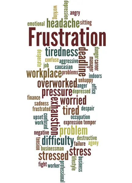 Frustration, word cloud concept 8 — Stock Photo, Image
