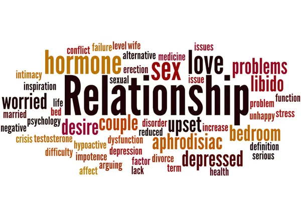 Relationship, word cloud concept 3 — Stock Photo, Image