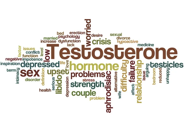 Тестостерон, слово хмара концепція 3 — стокове фото