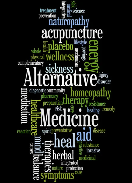 Medycyna alternatywna, koncepcja słowo cloud 9 — Zdjęcie stockowe