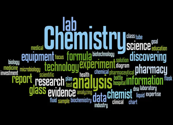 Química, concepto de nube de palabras 6 — Foto de Stock