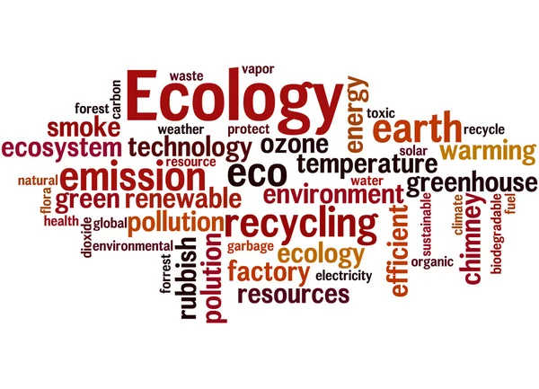 Ecology, word cloud concept 5 — Stock Photo, Image