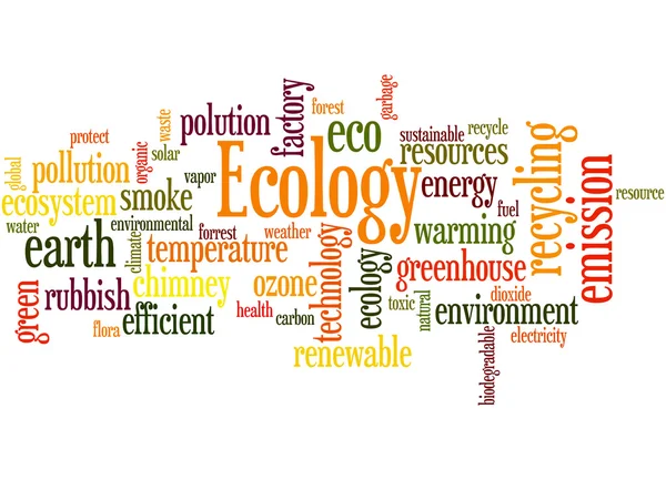 Ecology, word cloud concept 8 — Stock Photo, Image