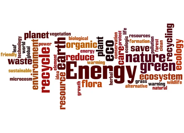 エネルギーの代替、単語クラウドのコンセプト — ストック写真