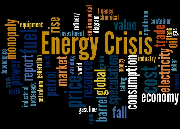 Energy crisis, word cloud concept 4
