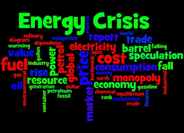 Energy crisis, word cloud concept 6