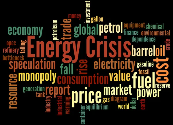 Energy crisis, word cloud concept 8 — Stock Photo, Image