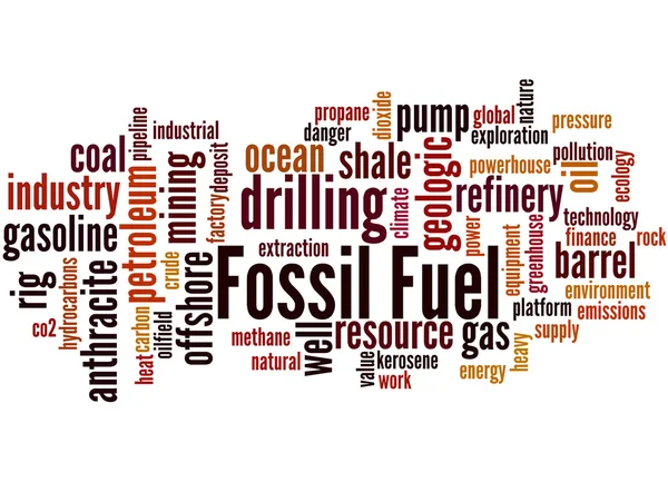 Вирощування палива, слово "хмара" концепція 6 — стокове фото