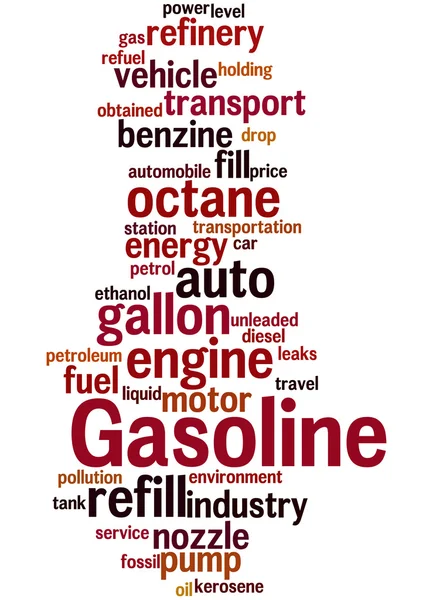 Gasolina, concepto de nube de palabras 8 —  Fotos de Stock